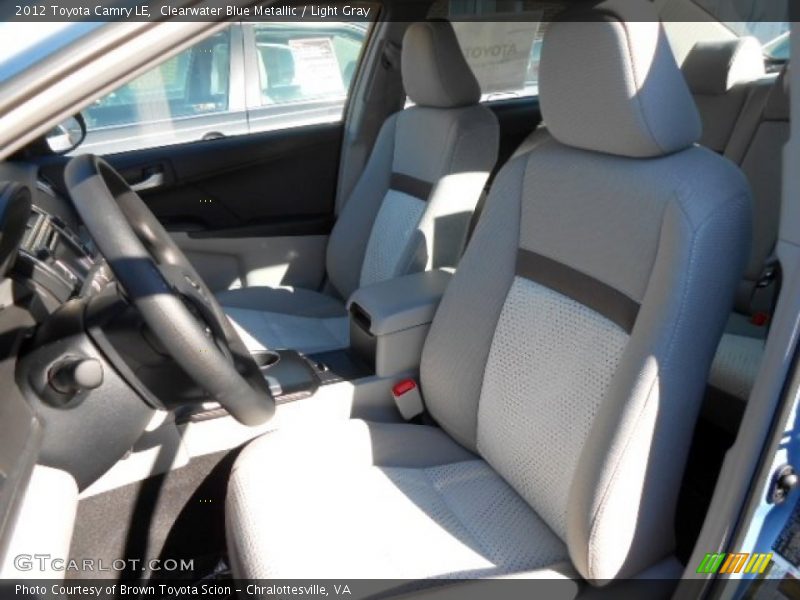 Clearwater Blue Metallic / Light Gray 2012 Toyota Camry LE