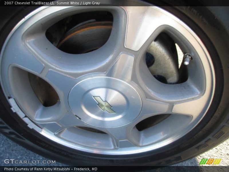 Summit White / Light Gray 2007 Chevrolet TrailBlazer LS