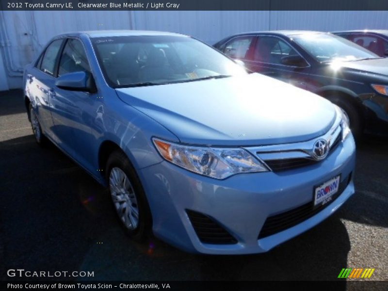 Clearwater Blue Metallic / Light Gray 2012 Toyota Camry LE