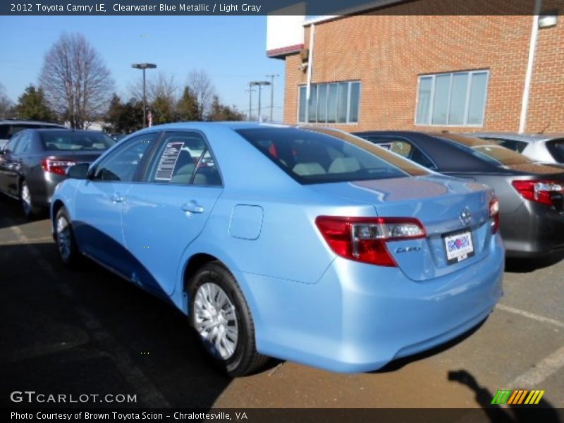 Clearwater Blue Metallic / Light Gray 2012 Toyota Camry LE