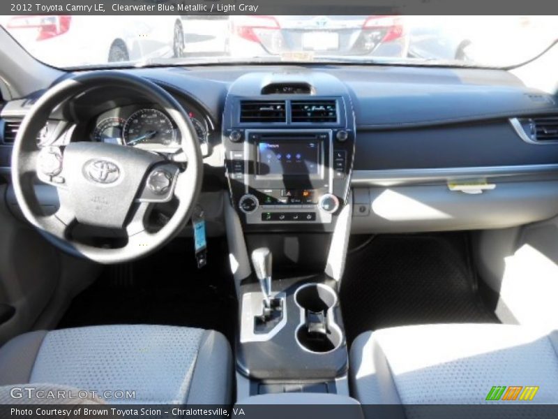 Clearwater Blue Metallic / Light Gray 2012 Toyota Camry LE
