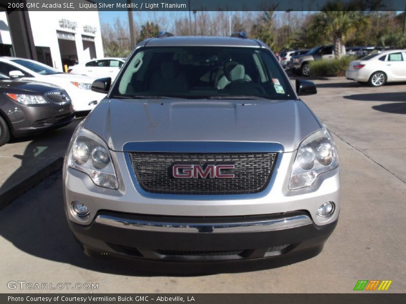 Liquid Silver Metallic / Light Titanium 2008 GMC Acadia SLE