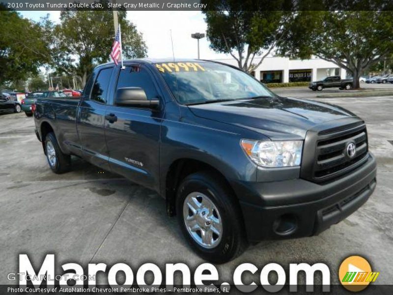 Slate Gray Metallic / Graphite Gray 2010 Toyota Tundra Double Cab