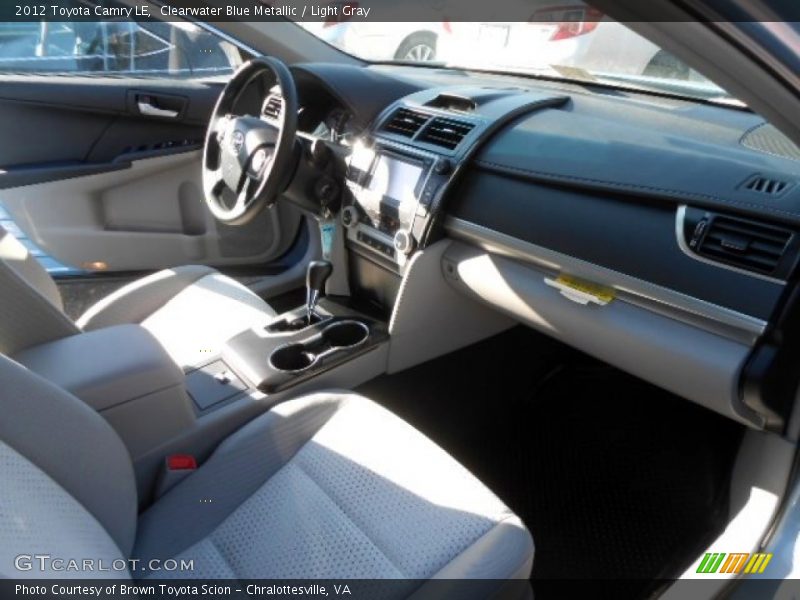 Clearwater Blue Metallic / Light Gray 2012 Toyota Camry LE