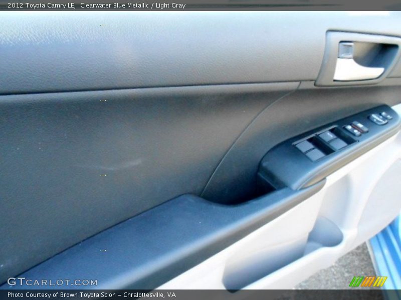 Clearwater Blue Metallic / Light Gray 2012 Toyota Camry LE