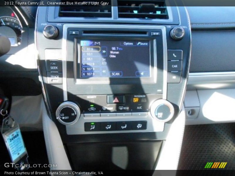 Clearwater Blue Metallic / Light Gray 2012 Toyota Camry LE