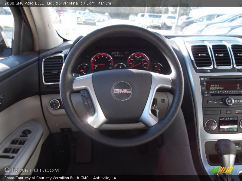 Liquid Silver Metallic / Light Titanium 2008 GMC Acadia SLE
