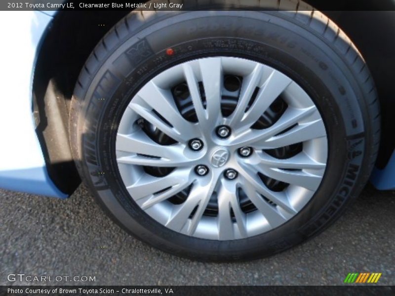 Clearwater Blue Metallic / Light Gray 2012 Toyota Camry LE