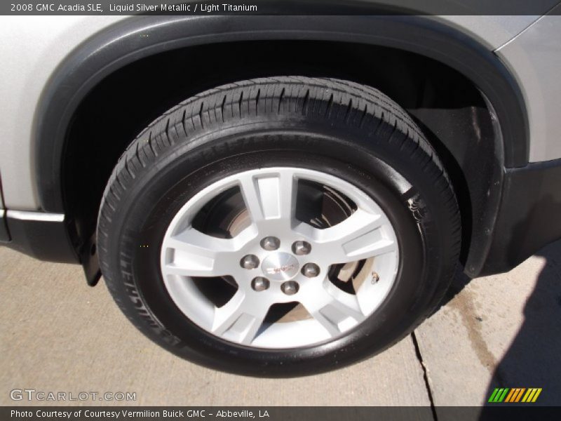 Liquid Silver Metallic / Light Titanium 2008 GMC Acadia SLE
