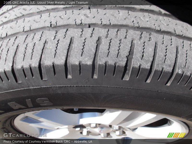 Liquid Silver Metallic / Light Titanium 2008 GMC Acadia SLE