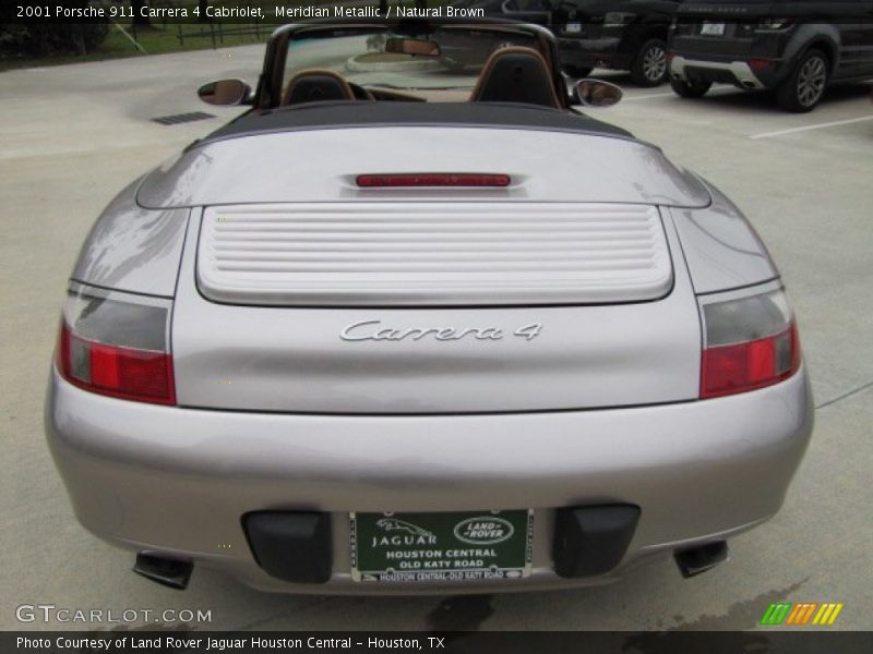 Meridian Metallic / Natural Brown 2001 Porsche 911 Carrera 4 Cabriolet