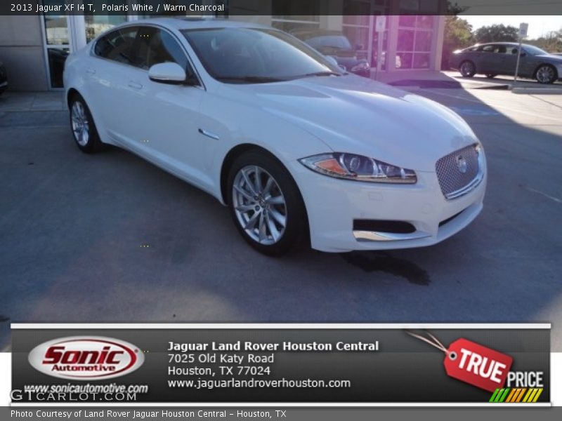 Polaris White / Warm Charcoal 2013 Jaguar XF I4 T