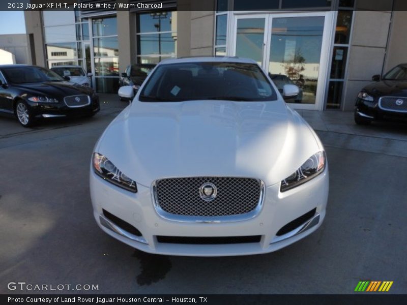 Polaris White / Warm Charcoal 2013 Jaguar XF I4 T