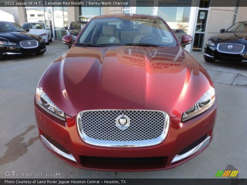 Carnelian Red Metallic / Barley/Warm Charcoal 2013 Jaguar XF I4 T