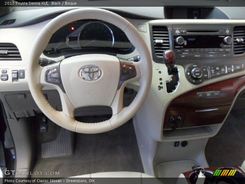 Black / Bisque 2012 Toyota Sienna XLE