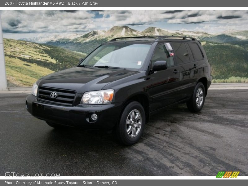 Black / Ash Gray 2007 Toyota Highlander V6 4WD