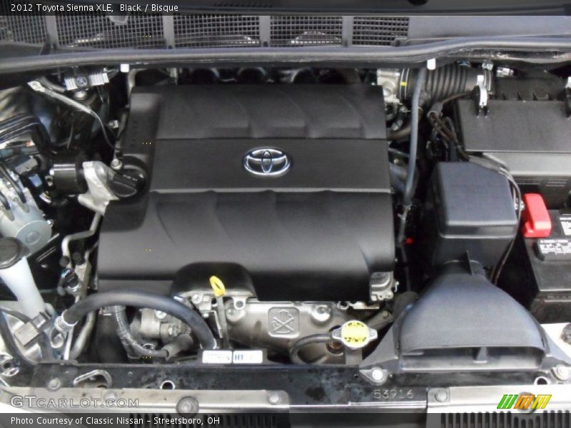 Black / Bisque 2012 Toyota Sienna XLE
