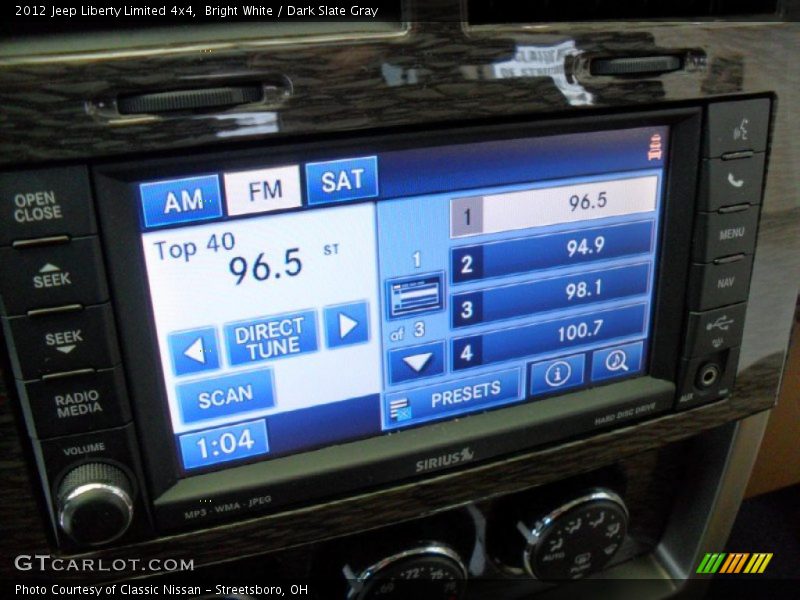 Bright White / Dark Slate Gray 2012 Jeep Liberty Limited 4x4