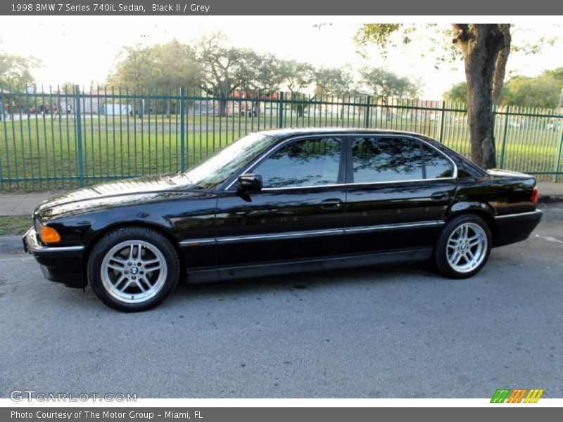 Black II / Grey 1998 BMW 7 Series 740iL Sedan