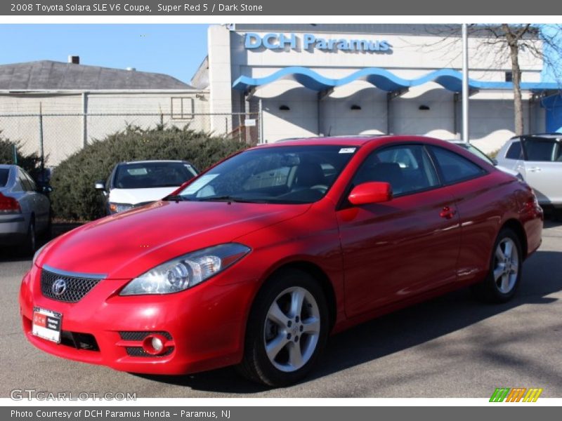 Super Red 5 / Dark Stone 2008 Toyota Solara SLE V6 Coupe