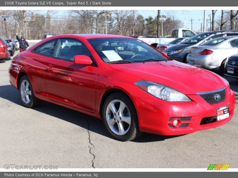 Super Red 5 / Dark Stone 2008 Toyota Solara SLE V6 Coupe