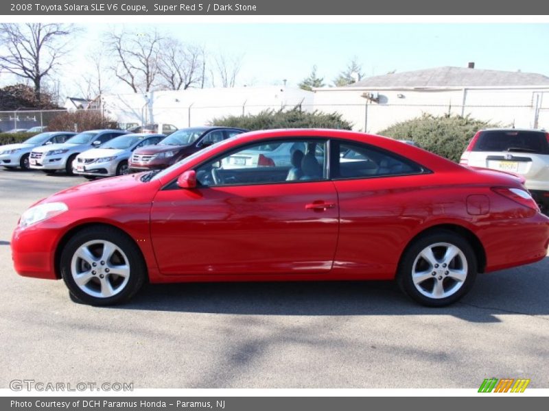 Super Red 5 / Dark Stone 2008 Toyota Solara SLE V6 Coupe