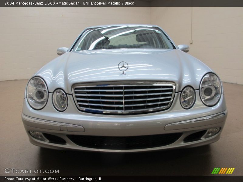Brilliant Silver Metallic / Black 2004 Mercedes-Benz E 500 4Matic Sedan