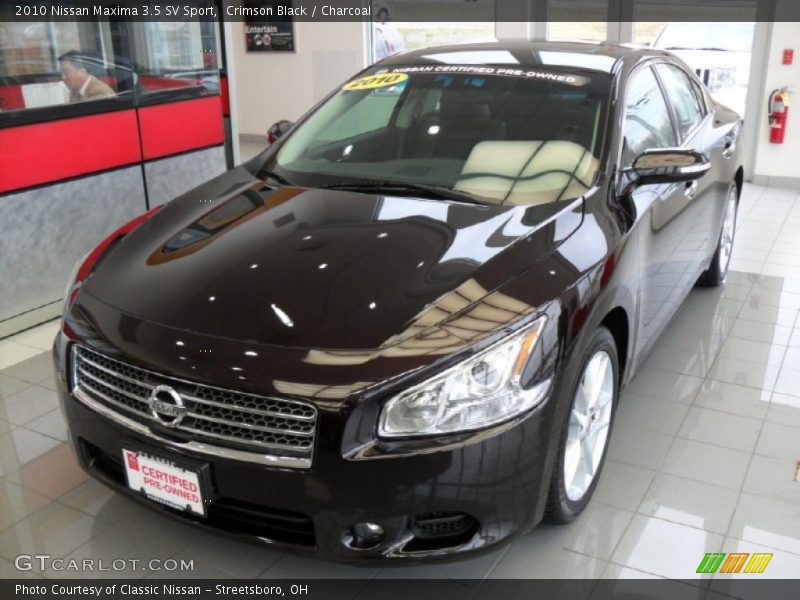 Crimson Black / Charcoal 2010 Nissan Maxima 3.5 SV Sport
