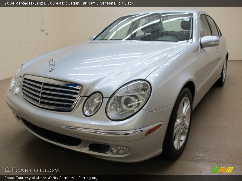 Brilliant Silver Metallic / Black 2004 Mercedes-Benz E 500 4Matic Sedan