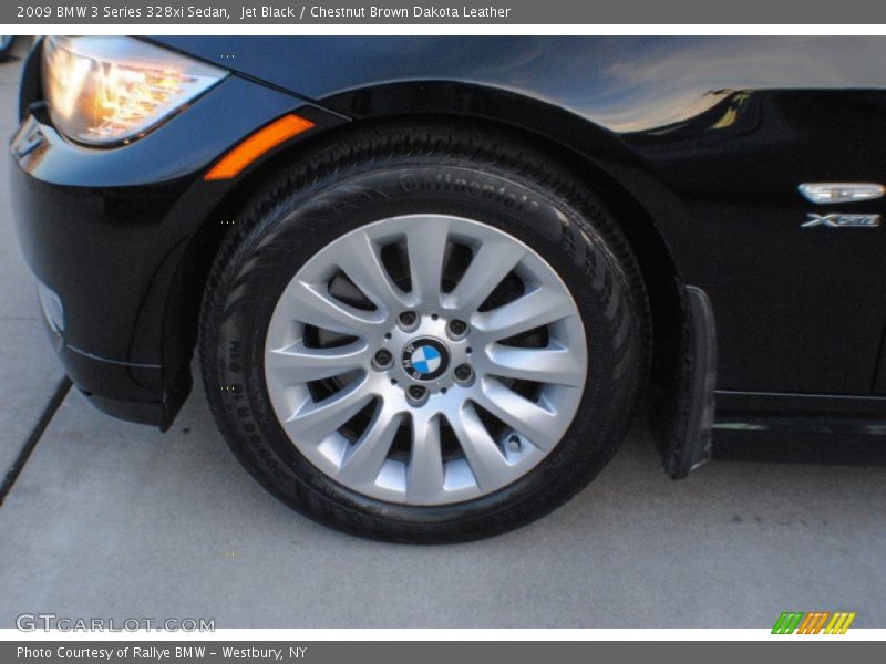 Jet Black / Chestnut Brown Dakota Leather 2009 BMW 3 Series 328xi Sedan