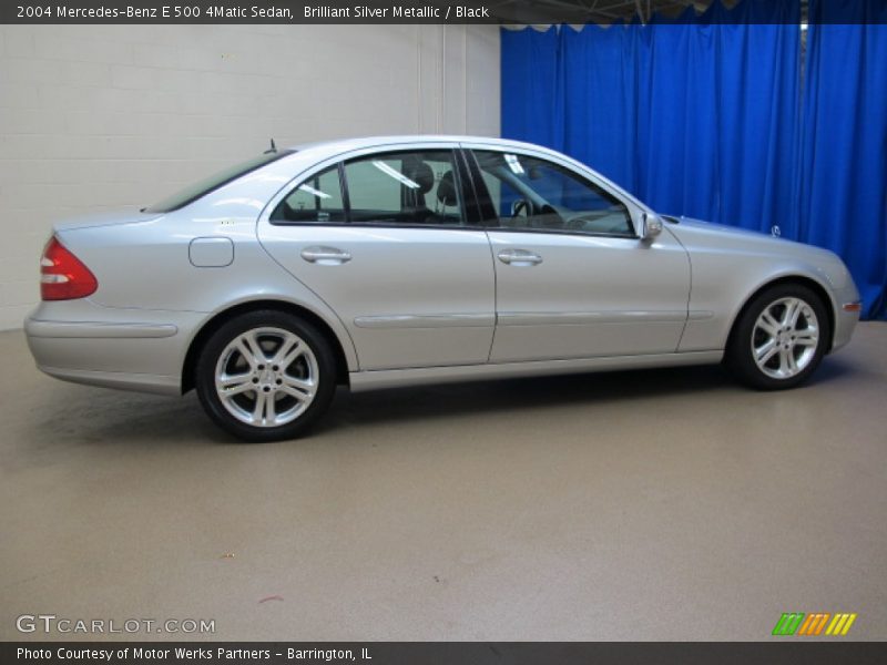 Brilliant Silver Metallic / Black 2004 Mercedes-Benz E 500 4Matic Sedan