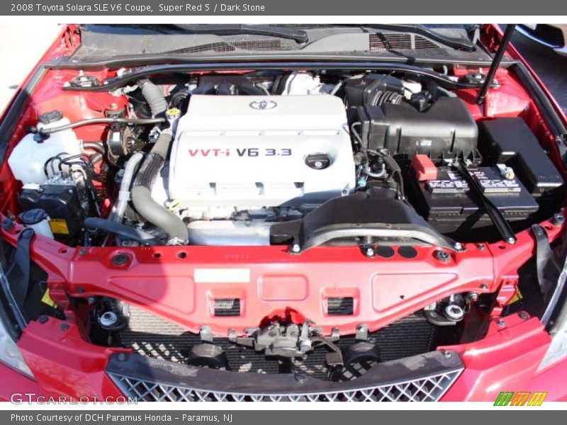 Super Red 5 / Dark Stone 2008 Toyota Solara SLE V6 Coupe