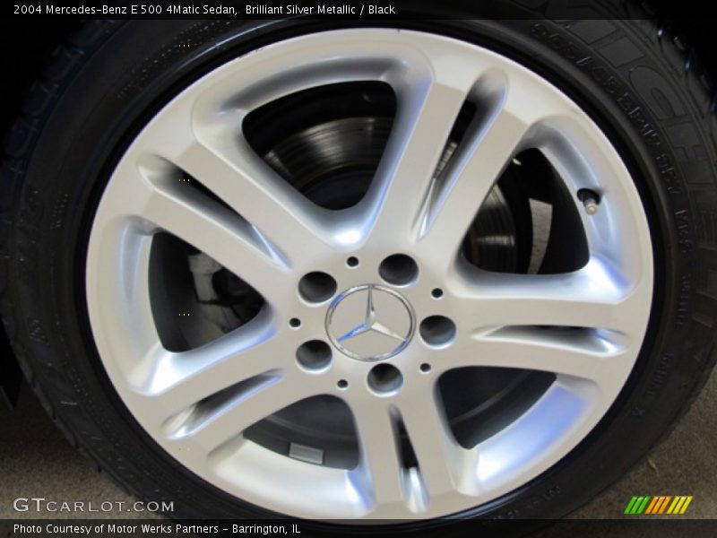 Brilliant Silver Metallic / Black 2004 Mercedes-Benz E 500 4Matic Sedan