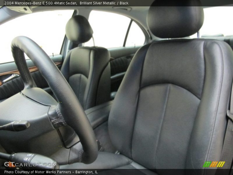 Brilliant Silver Metallic / Black 2004 Mercedes-Benz E 500 4Matic Sedan