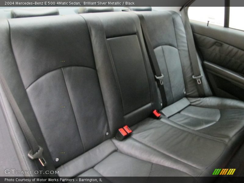 Brilliant Silver Metallic / Black 2004 Mercedes-Benz E 500 4Matic Sedan