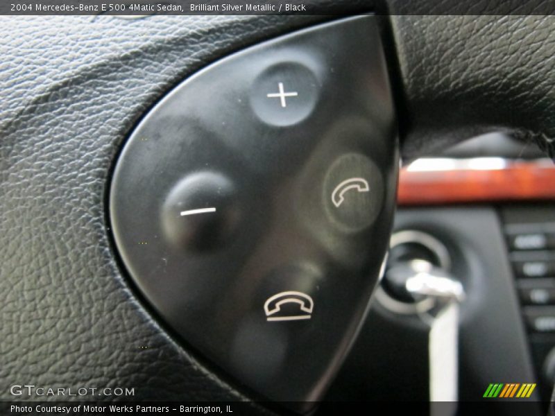 Brilliant Silver Metallic / Black 2004 Mercedes-Benz E 500 4Matic Sedan