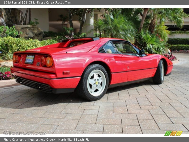 Rosso Corsa (Red) / Tan 1989 Ferrari 328 GTB