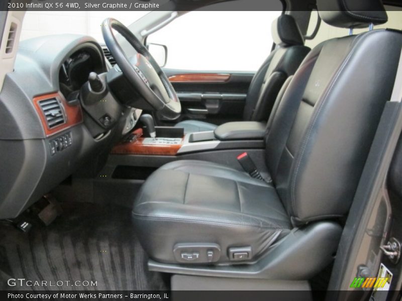 Silver Graphite / Graphite 2010 Infiniti QX 56 4WD