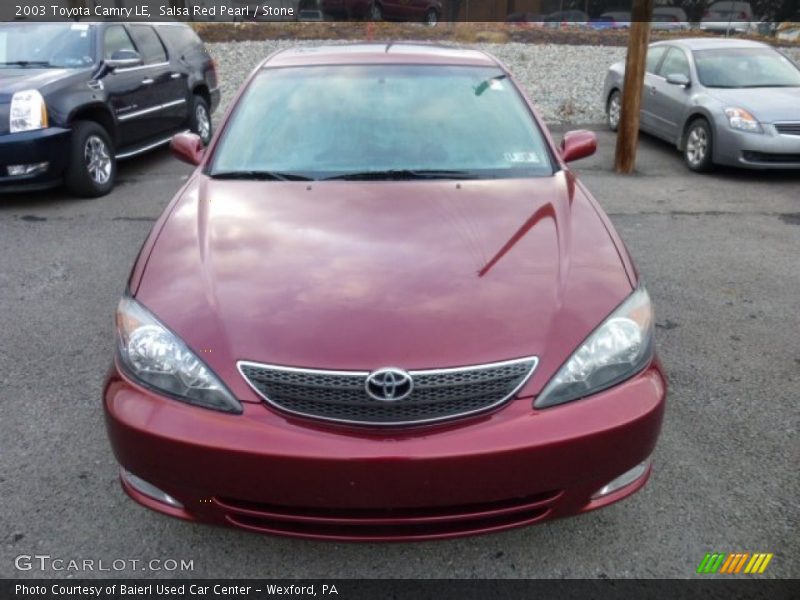 Salsa Red Pearl / Stone 2003 Toyota Camry LE