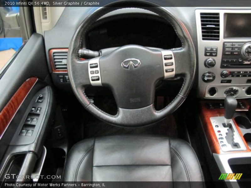 Silver Graphite / Graphite 2010 Infiniti QX 56 4WD