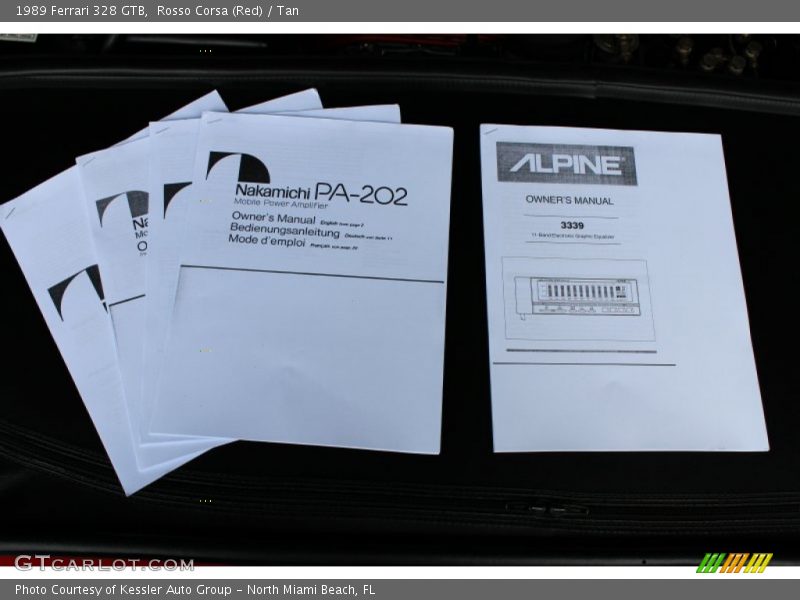 Books/Manuals of 1989 328 GTB