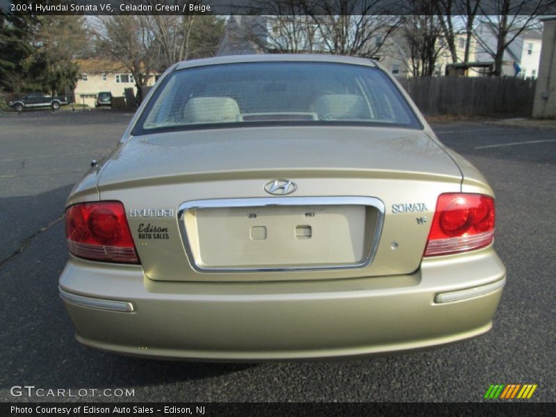 Celadon Green / Beige 2004 Hyundai Sonata V6