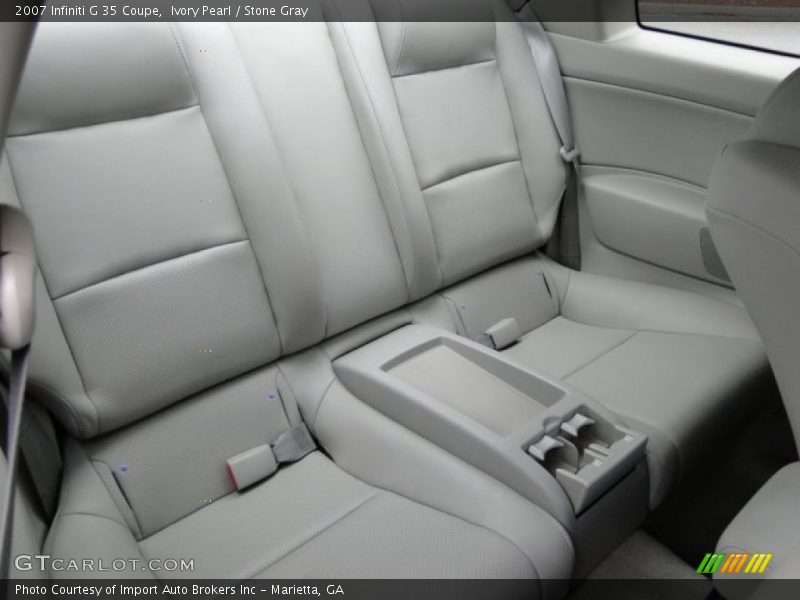Ivory Pearl / Stone Gray 2007 Infiniti G 35 Coupe