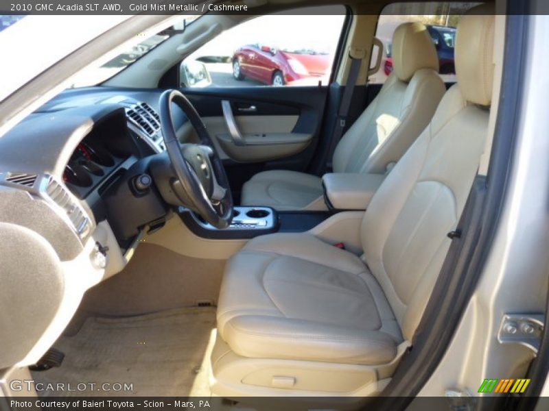 Gold Mist Metallic / Cashmere 2010 GMC Acadia SLT AWD