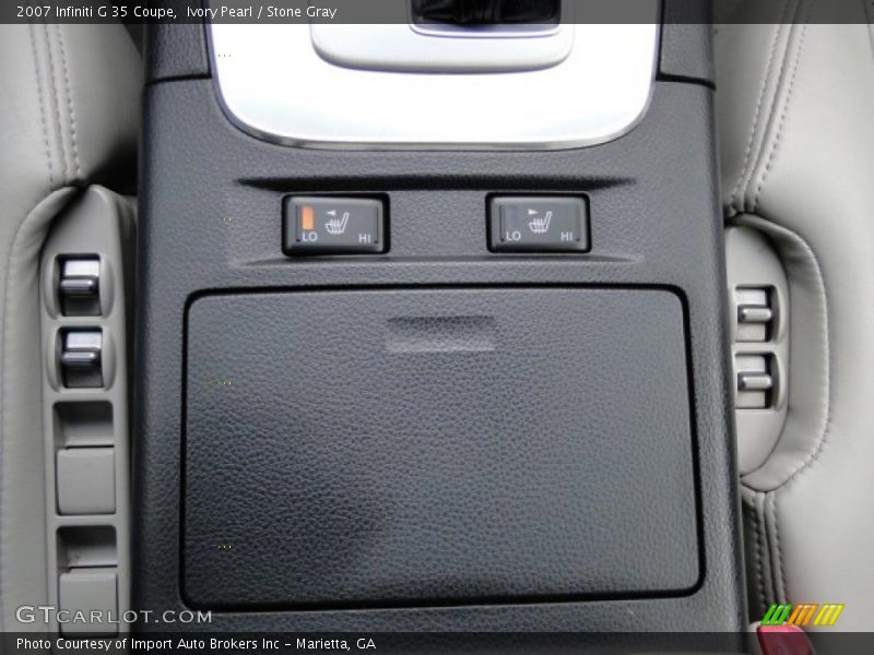 Ivory Pearl / Stone Gray 2007 Infiniti G 35 Coupe