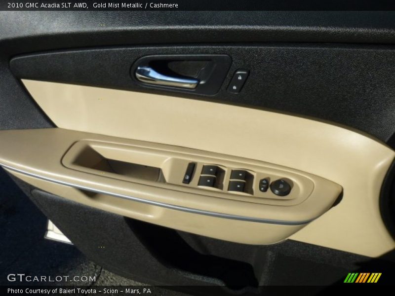 Gold Mist Metallic / Cashmere 2010 GMC Acadia SLT AWD