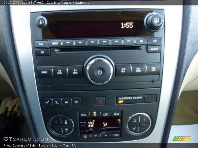 Gold Mist Metallic / Cashmere 2010 GMC Acadia SLT AWD