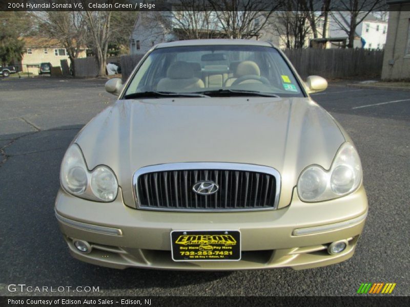Celadon Green / Beige 2004 Hyundai Sonata V6