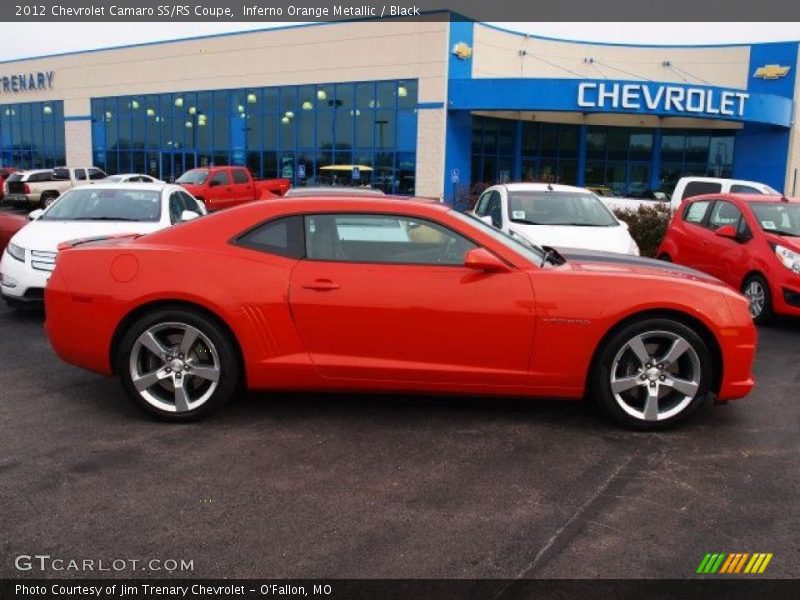 Inferno Orange Metallic / Black 2012 Chevrolet Camaro SS/RS Coupe