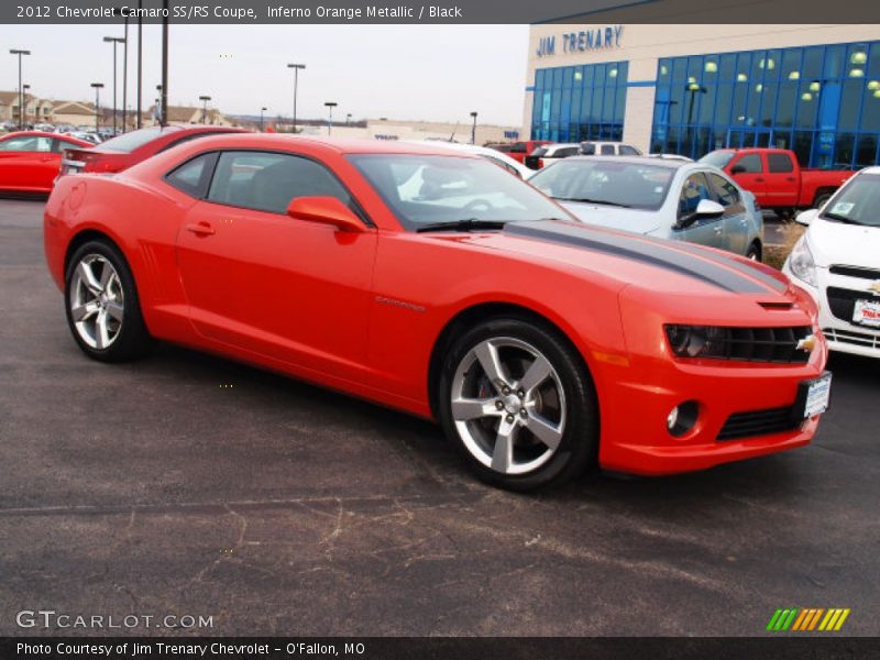 Inferno Orange Metallic / Black 2012 Chevrolet Camaro SS/RS Coupe
